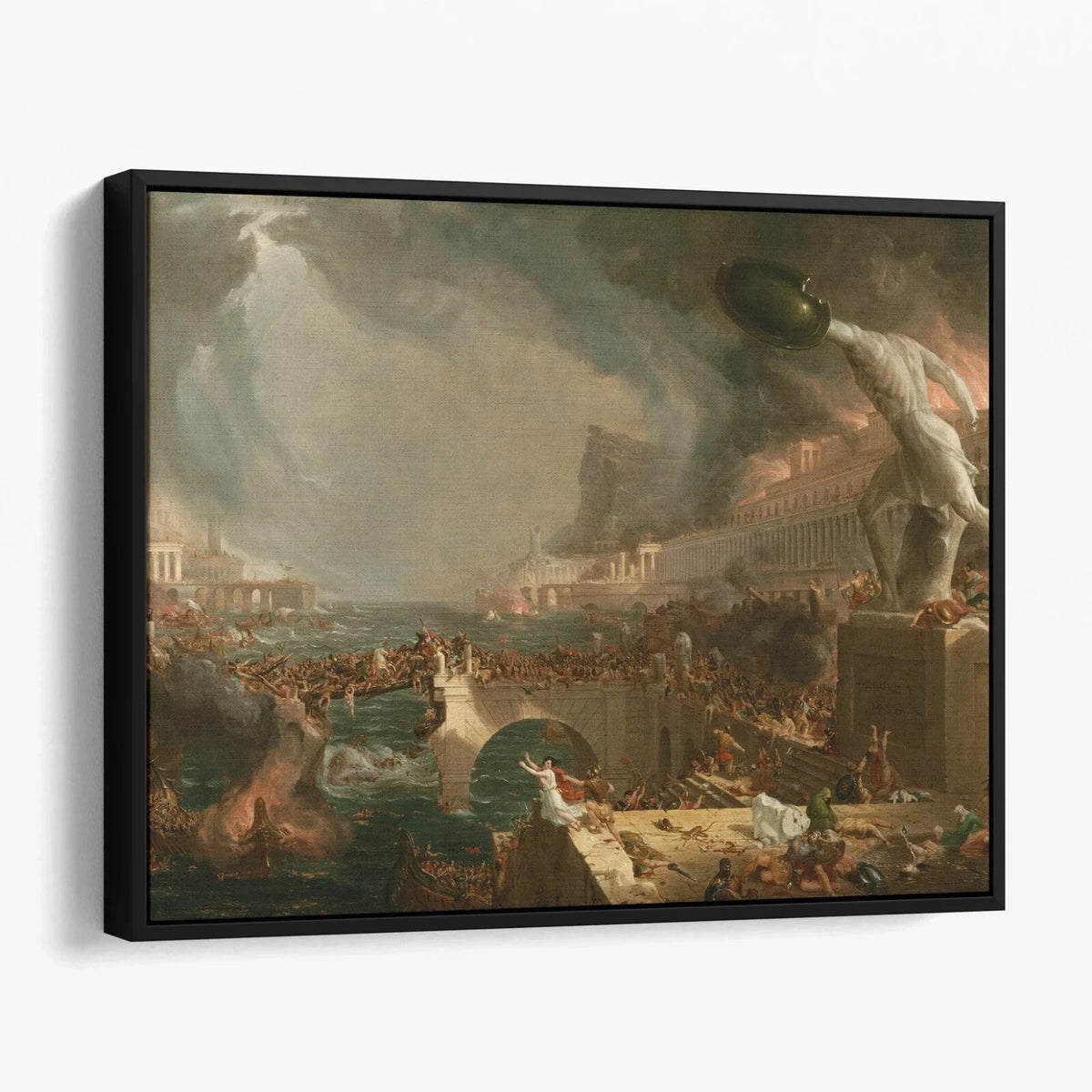 The Course of Empire - Destruction Painting Canvas Print Wall Art
