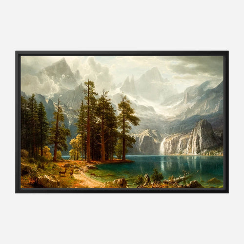Albert Bierstadt - Sierra Nevada - Fine Art Giclee Print on Paper or Canvas