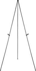 Portable Floor Poster Easel Stand, Lightweight Collapsible Tripod Display Holder in Black Steel